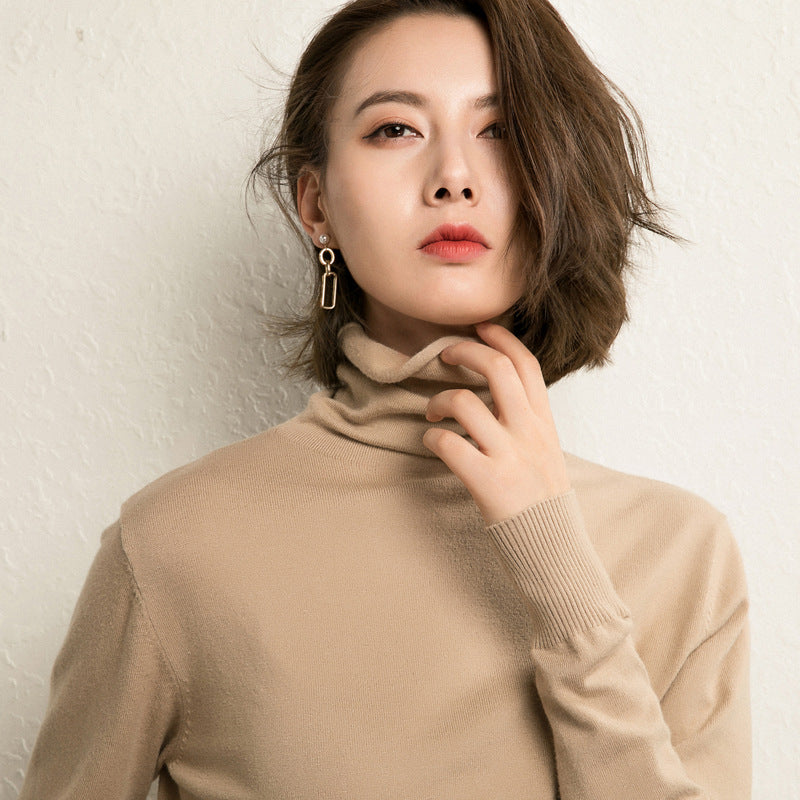 Women's Turtleneck Long Sleeve Top