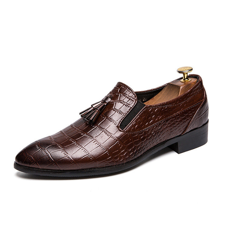 Men's Pointed Toe Leather Oxford Shoes – Formal Elegance