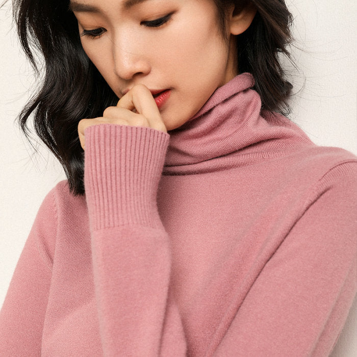 Women's Turtleneck Long Sleeve Top