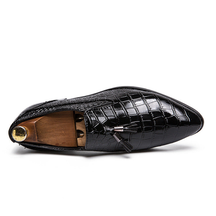 Men's Pointed Toe Leather Oxford Shoes – Formal Elegance