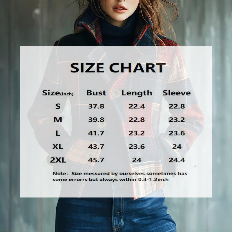 Classic Vintage Women’s Blazer with Stand Collar