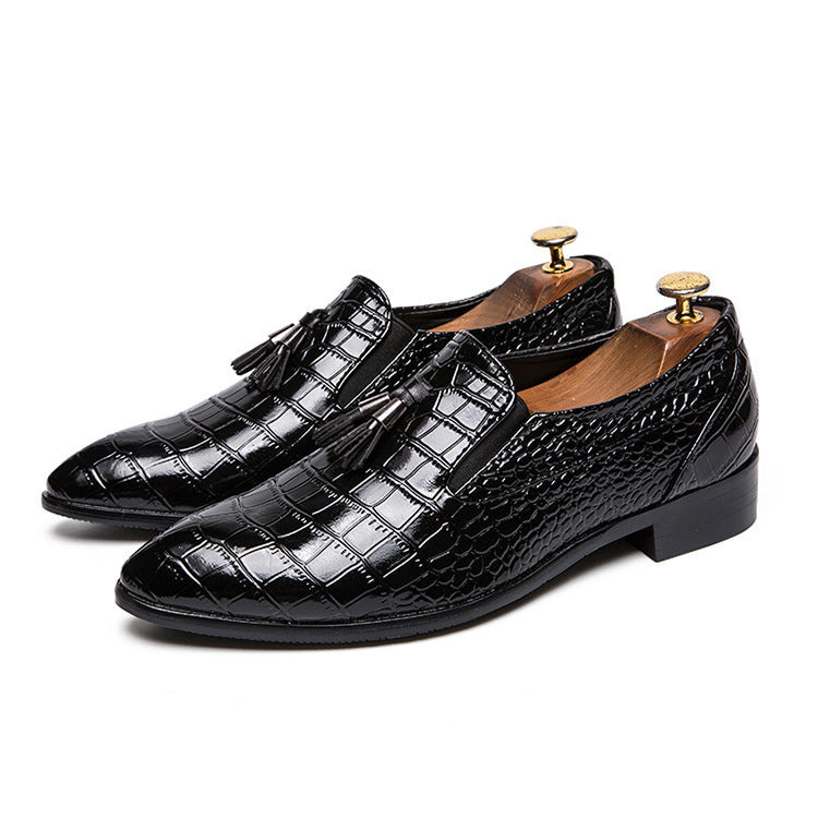 Men's Pointed Toe Leather Oxford Shoes – Formal Elegance