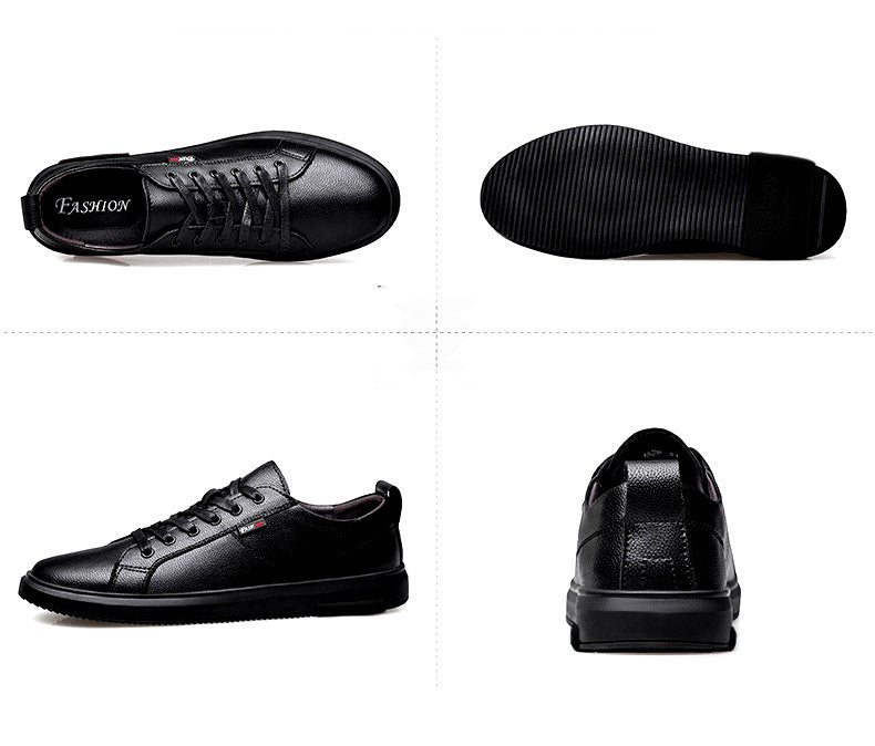 Men's Black Low-Top Sneakers – Versatile Everyday Wear